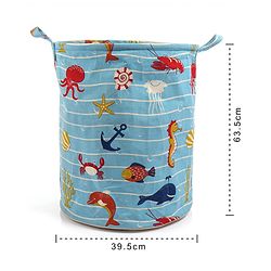 Pine Kids Laundry Bag Sea Print - Blue