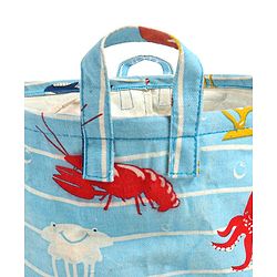 Pine Kids Laundry Bag Sea Print - Blue