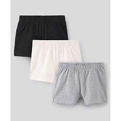 Pine Kids Cotton Anti Microbial And Bio Washed Shorts Pack of 3 (colour May Vary)