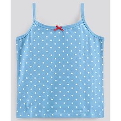 Pine Kids Anti-Microbial & Biowashed Sleeveless Slips Multi Print & Bow Pack Of 3 - Blue White