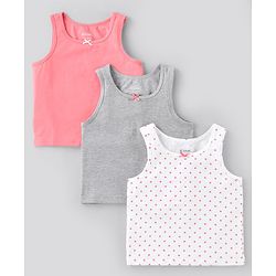 Pine Kids Sleeveless Slips Pack of 3 (Color May Vary)