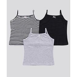 Pine Kids Anti Microbial & Bio Washed Singlet Slips - Pack of 3 (Colour May Vary)
