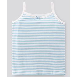 Pine Kids Singlet Anti Microbial & Biowashed Cotton Slips Striped Pattern Pack of 3 - Pink Yellow And Blue