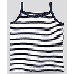 Pine Kids Anti-Microbial & Biowashed Sleeveless Slips Multi Print & Bow Pack Of 3 - Blue White