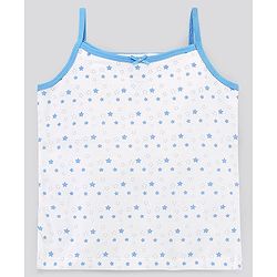 Pine Kids Anti-Microbial & Biowashed Sleeveless Slips Multi Print & Bow Pack Of 3 - Blue White