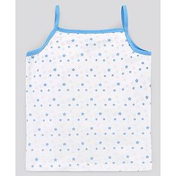 Pine Kids Anti-Microbial & Biowashed Sleeveless Slips Multi Print & Bow Pack Of 3 - Blue White