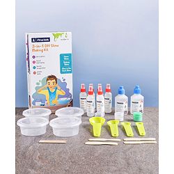 Pine Kids 3-in-1 DIY Slime Making Kit - Multicolor | Enhances Creativity, Hands-On Learning | Bring Out the Kids Creativity & Hidden Talents | Perfect Gift for Birthdays & Parties | BIS Certified