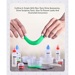 Pine Kids 3-in-1 DIY Slime Making Kit - Multicolor | Enhances Creativity, Hands-On Learning | Bring Out the Kids Creativity & Hidden Talents | Perfect Gift for Birthdays & Parties | BIS Certified