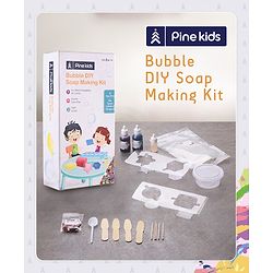 Pine Kids Bubble DIY Soap Making Kit - Multicolor