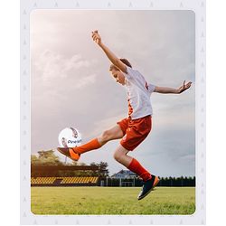 Pine Kids Professional Size - 5 Football - White | High-Quality Stitched Soccer Ball for Boys & Girls | Ideal for Training, Match Play & Practice | Official Size | Long-Lasting Performance