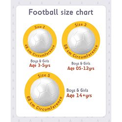 Pine Kids Professional Size - 5 Football - White | High-Quality Stitched Soccer Ball for Boys & Girls | Ideal for Training, Match Play & Practice | Official Size | Long-Lasting Performance
