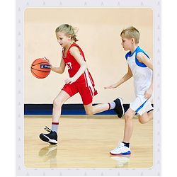Pine Kids Size 7 Basketball - Orange