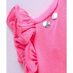 Pine Kids Calf Length Legging With Organic Cotton And Biowash Pack of 2 - White Pink