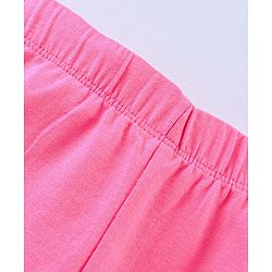 Pine Kids Calf Length Legging With Organic Cotton And Biowash Pack of 2 - White Pink