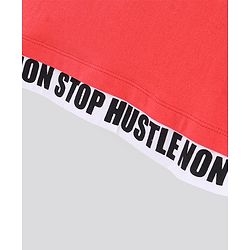 Pine Kids Biowash Half Sleeves Tee Super Speed Print - Red
