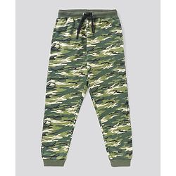 Pine Kids Biowash Full Length Biowash Lounge Pant With Drawstring - Green