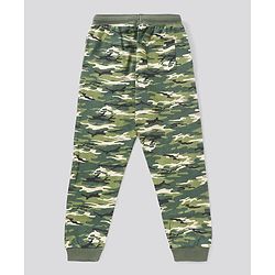 Pine Kids Biowash Full Length Biowash Lounge Pant With Drawstring - Green