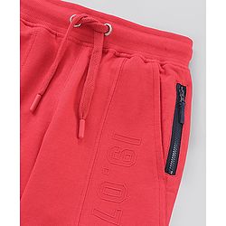 Pine Kids Full Lenght Biowashed Lounge Pant - Red