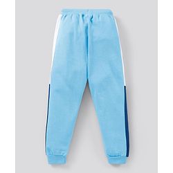 Pine Kids Full Length Biowashed Track Pants Text Print - Blue