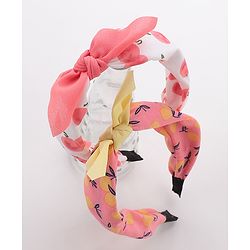 Pine Kids Hair Bands Pack of 2 - Light Pink White