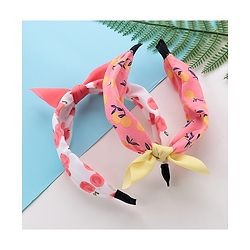 Pine Kids Hair Bands Pack of 2 - Light Pink White