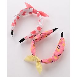 Pine Kids Hair Bands Pack of 2 - Light Pink White