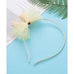Pine Kids Hair Band With Bow - Yellow