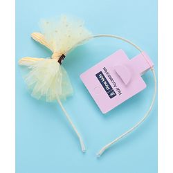 Pine Kids Hair Band With Bow - Yellow