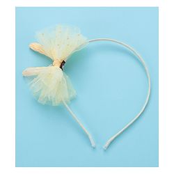 Pine Kids Hair Band With Bow - Yellow