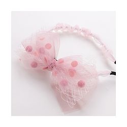 Pine Kids Hair Band With Bow - Pink