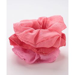 Pine Kids Scrunchies Pack of 3 - Light & Dark Pink