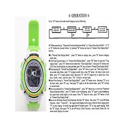 Pine Kids Digital Watch - Green