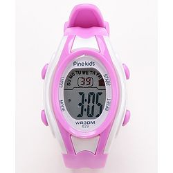 Pine Kids Digital Watch Free Size Girl- Purple
