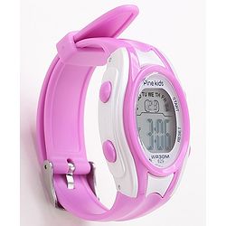 Pine Kids Digital Watch Free Size Girl- Purple