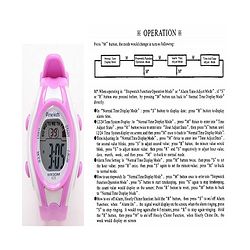Pine Kids Digital Watch Free Size Girl- Purple