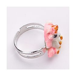 Pine Kids Finger Ring Sets Free Size Pack Of 8 - Multicolor