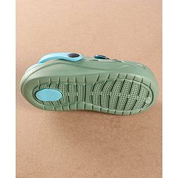 Pine Kids Clogs With Backstrap - Blue Green