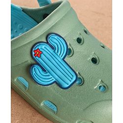 Pine Kids Clogs With Backstrap - Blue Green