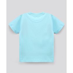 Pine Kids Half Sleeves T-Shirt Tower Print - Blue