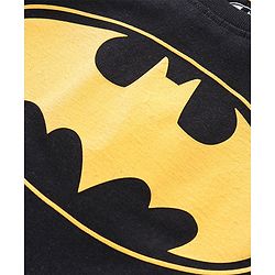Pine Kids Half Sleeves Biowashed Tee Batman Print - Black