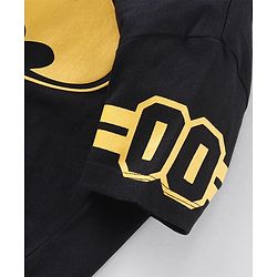 Pine Kids Half Sleeves Biowashed Tee Batman Print - Black