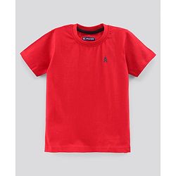 Pine Kids Biowash Half Sleeves Tees Pack of 3 - Red Royal Blue Light Grey