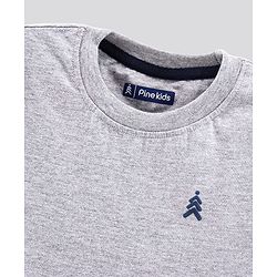 Pine Kids Biowash Half Sleeves Tees Pack of 3 - Red Royal Blue Light Grey