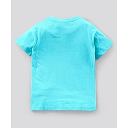 Pine Kids Half Sleeves Bio Washed Printed Tee - Blue
