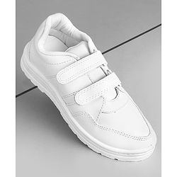 Pine Kids Non Lace School Shoes - White