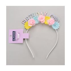 Pine Kids Hair Band Birthday Girl & Flower Applique - Multicolor