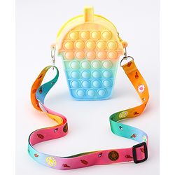 Pine Kids Free Size Ice Cream Shape Sling Bag - Multicolour
