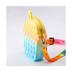 Pine Kids Free Size Ice Cream Shape Sling Bag - Multicolour