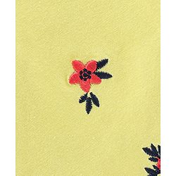 Pine Kids Biowash Sleeveless Tee Floral Print - Yellow