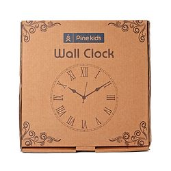 Pine Kids Solar Wall Clock - Blue & Black